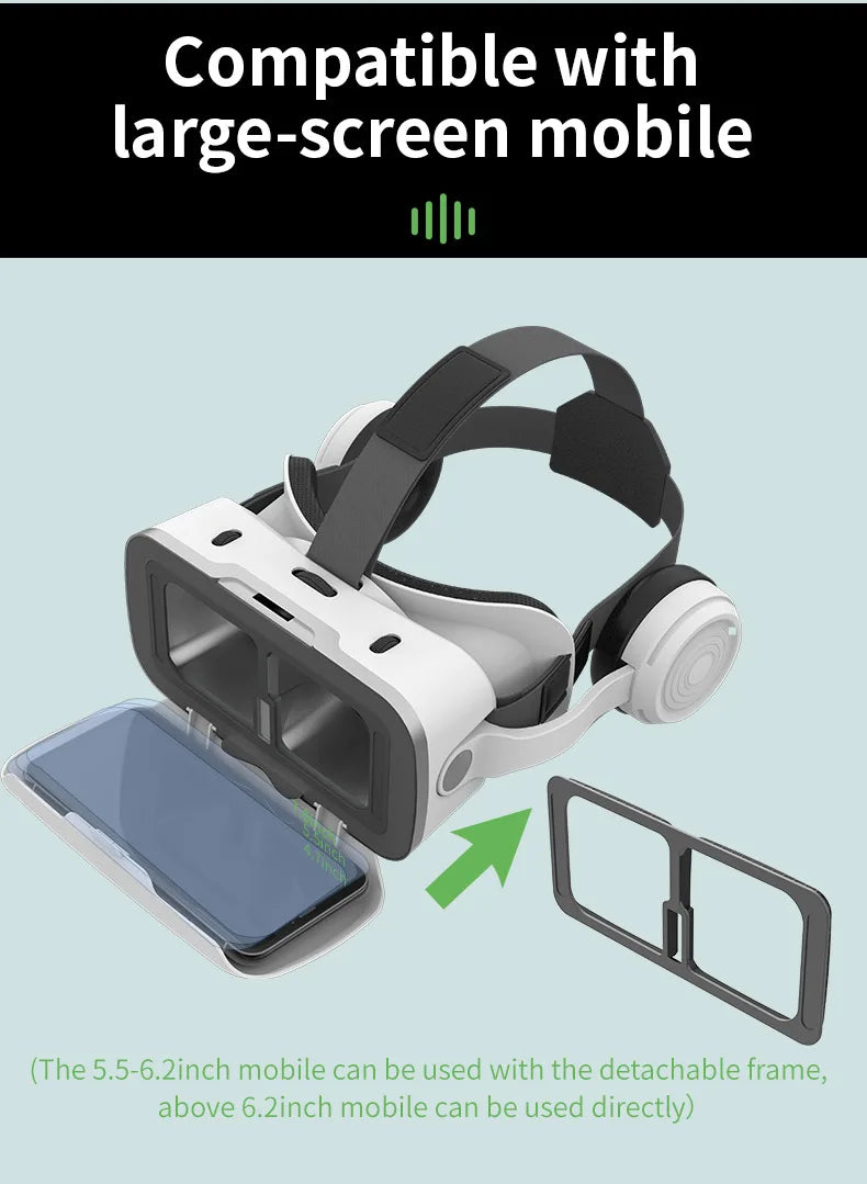 Occhiali per realtà virtuale VR Dispositivi per cuffie 3D Viar Occhiali per casco Lenti Smart per smartphone Telefono Cuffia mobile Realidade