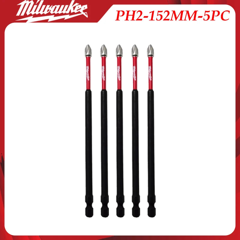 Kit di Punte per Trapano a Impatto Milwaukee Heavy-Duty, Attacchi Esagonali da 1/4", Punte Magnetiche Organizzate in Custodia Portatile