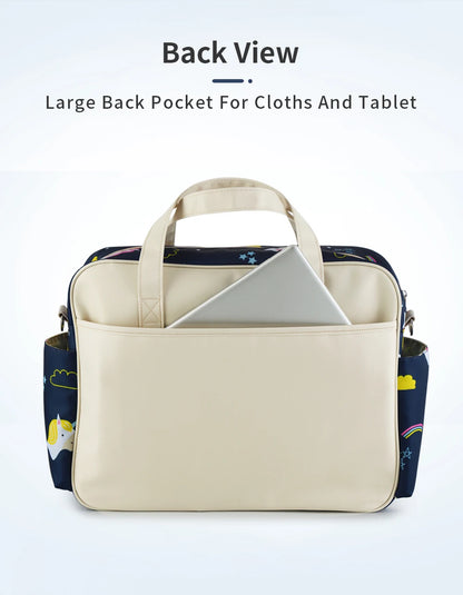 Borsa per pannolini impermeabile di nuovo stile borsa da viaggio Messenger di grande capacità borse multifunzionali per passeggino madre maternità