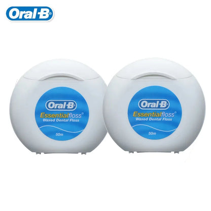 Filo interdentale essenziale Oral-B cerato alla menta, confezione da 50 m