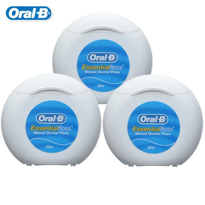 Filo interdentale essenziale Oral-B cerato alla menta, confezione da 50 m