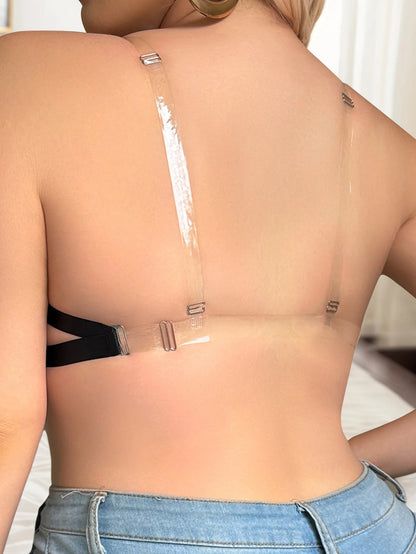 Intimo di grandi dimensioni con bellissima schiena invisibile e senza cuciture nero 3/4 tazze sexy biancheria intima taglie forti MR3507