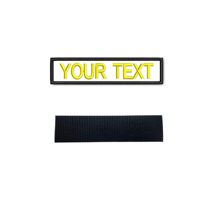 Etichette con nome ricamate, patch personalizzate con nome, da applicare a caldo, da cucire o con gancio, per uniformi e camicie da lavoro. Scegli i tuoi colori.
