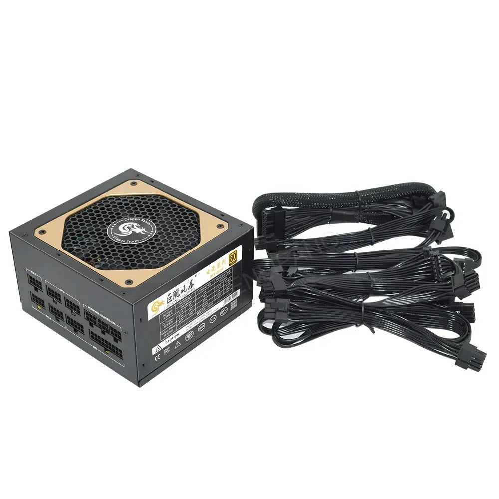 Full Modular ATX 850W 80Plus Gold 20 + 4Pin 12V Professional E-Sports Video Game Computer PSU per PC Desktop Power Supply