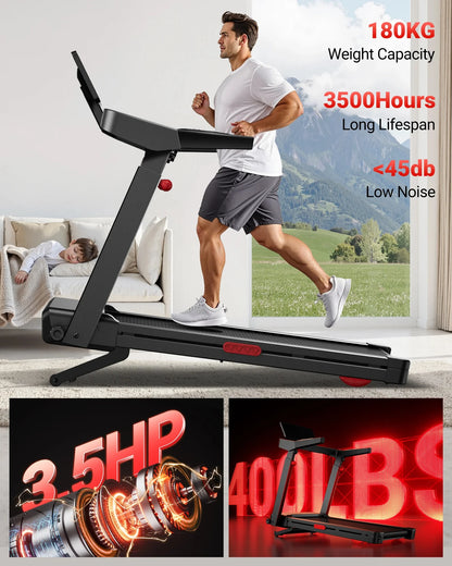Tapis roulant pieghevole LONTEK L10 con inclinazione automatica del 20% e sensori di pulsazioni, 14 km/h. Questo tapis roulant compatto e pieghevole presenta un'inclinazione automatica del 20%, un motore silenzioso da 3,5 HP