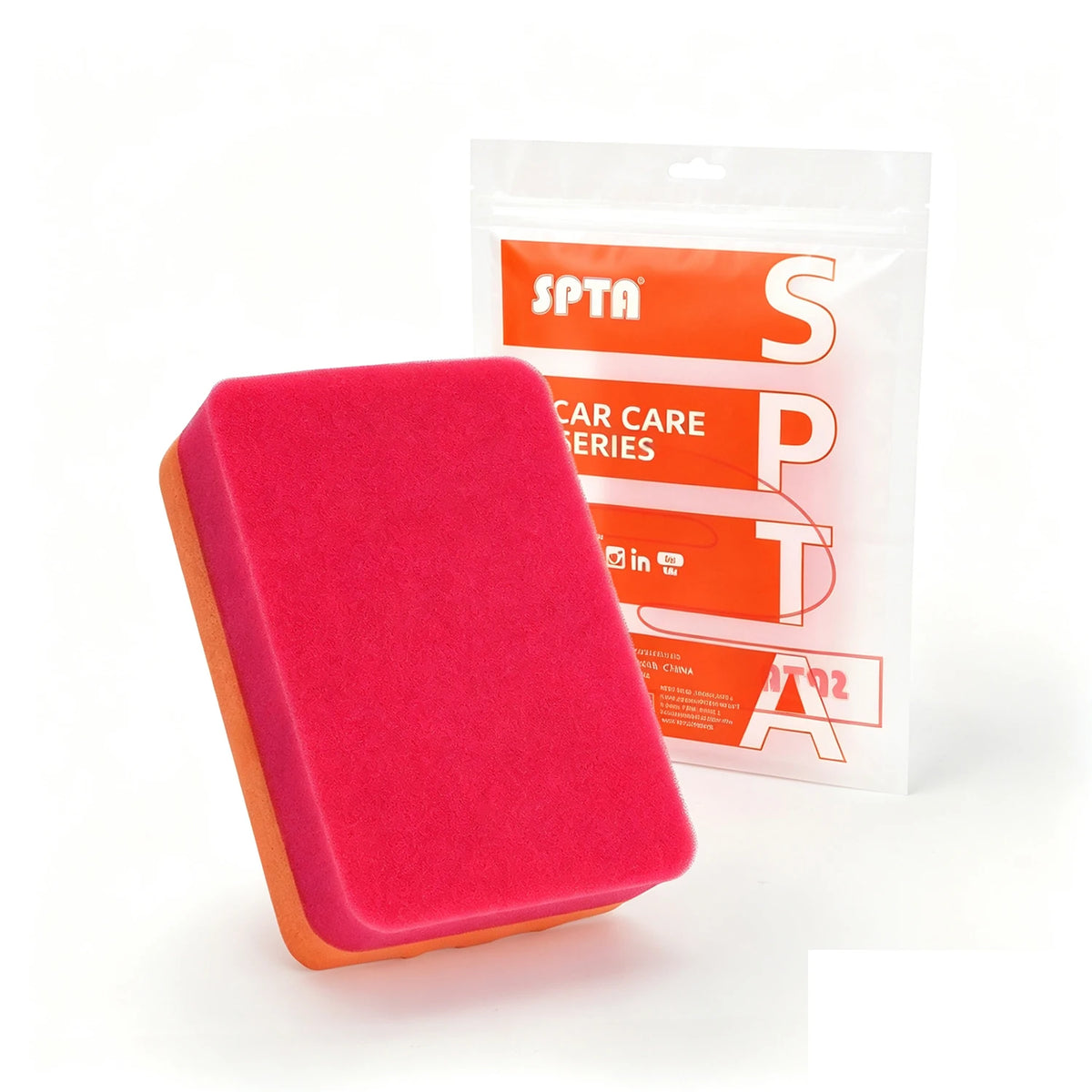SPTA 1 pz Spugna Applicatrice per Rivestimento Ceramico per Vetri Auto, Ceratura, Lucidatura, Acciaio Verniciato, Lucidatura Durevole per Pneumatici