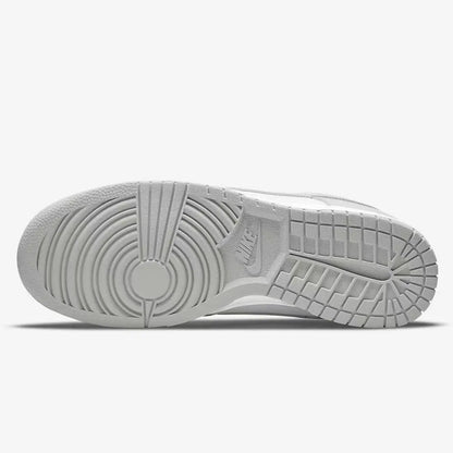 Nike Dunk Retro "Grey Fog", scarpe da ginnastica basse in stile retrò, modello da uomo, grigio e bianco, DD1391-103.