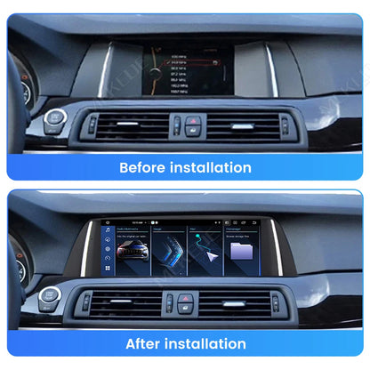 Autoradio Android 2026 con CarPlay Wireless, Android Auto, Mirroring, Navigazione GPS per BMW Serie 5 F10 F11 2011-2017, Schermo Touch da 10,25 pollici, ROM da 128GB, Lettore Video 4K, Schermo con Display per Telecamera Poste