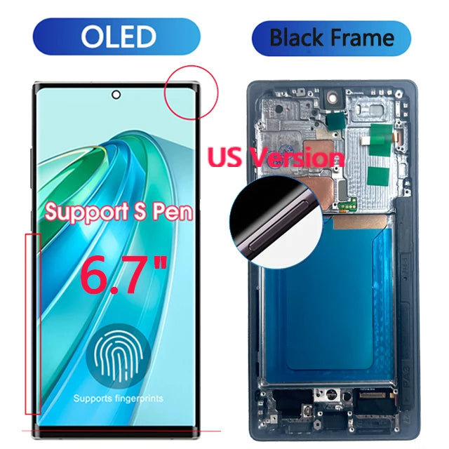 NUOVO Display AMOLED Per Samsung Galaxy S25 Ultra 5G Display LCD Touch Screen Digitizer Assembly Per Samsung S25 Ultra Display
