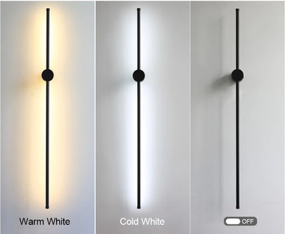 Lampada da parete moderna a LED 350 ° Lampada da parete lunga con rotazione Lampada da parete per camera da letto Soggiorno TV Divano Sfondo Apparecchio di illuminazione per interni