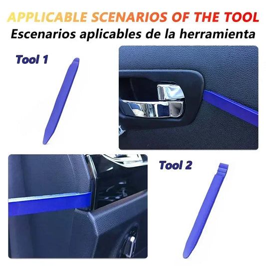 Kit di attrezzi per smontaggio auto iLMH, kit in plastica per rimozione pannelli, clip, finiture, radio, cruscotto, audio, attrezzi per installazione e riparazione