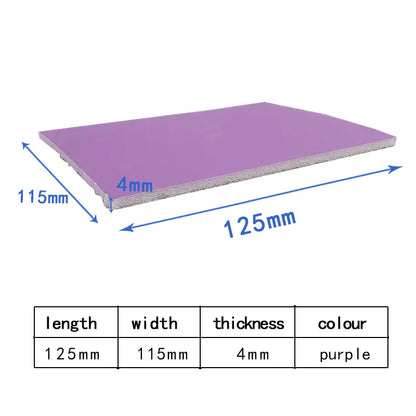 Viola Vernice per auto Lucidatura a mano Spugna a strappo Carta vetrata 115x125mm Rotolo abrasivo per parti in plastica Hardware Cura di bellezza
