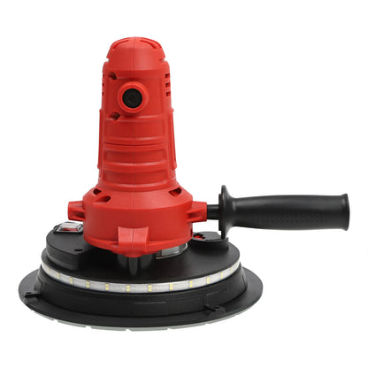 Levigatrice Elettrica per Cartongesso 800W, 1200-2500 RPM a Velocità Variabile, Lucidatrice con Aspirazione Polvere e Luce LED per Lavori su Soffitti/Intonaco