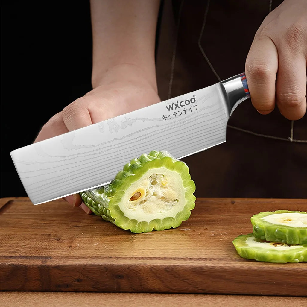 Set di 12/20 coltelli da chef in acciaio inox per pane, frutta e disossamento, leggeri e facili da usare, ideali come regalo per le festività per uomini.