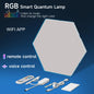 Lampada da parete a LED sottile Smart RGB Quantum Lamp APP Pickup Light per sala da gioco ufficio sfondo decorazione della parete luce notturna