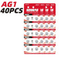 10-100PCS AG1 SR621SW batteria per orologio batterie a bottone da 1.55V ad alta capacità a lunga durata e a prova di perdite per orologio