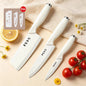 Set di coltelli in ceramica da 3 pezzi, coltelli da chef ultra affilati con fodere protettive, lama antiaderente per cucinare, affettare, utensili da cucina