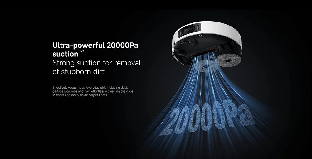Versione Globale Xiaomi Robot Vacuum 5 Pro Video HD Chiamate Unidirezionali Aspirazione 20000Pa Aspirapolvere Anti-groviglio Senza Problemi Stazione Base Autopulente Mop Estensibile e Spazzola Laterale Controllo Intelligente