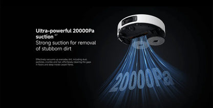 Versione Globale Xiaomi Robot Vacuum 5 Pro Video HD Chiamate Unidirezionali Aspirazione 20000Pa Aspirapolvere Anti-groviglio Senza Problemi Stazione Base Autopulente Mop Estensibile e Spazzola Laterale Controllo Intelligente
