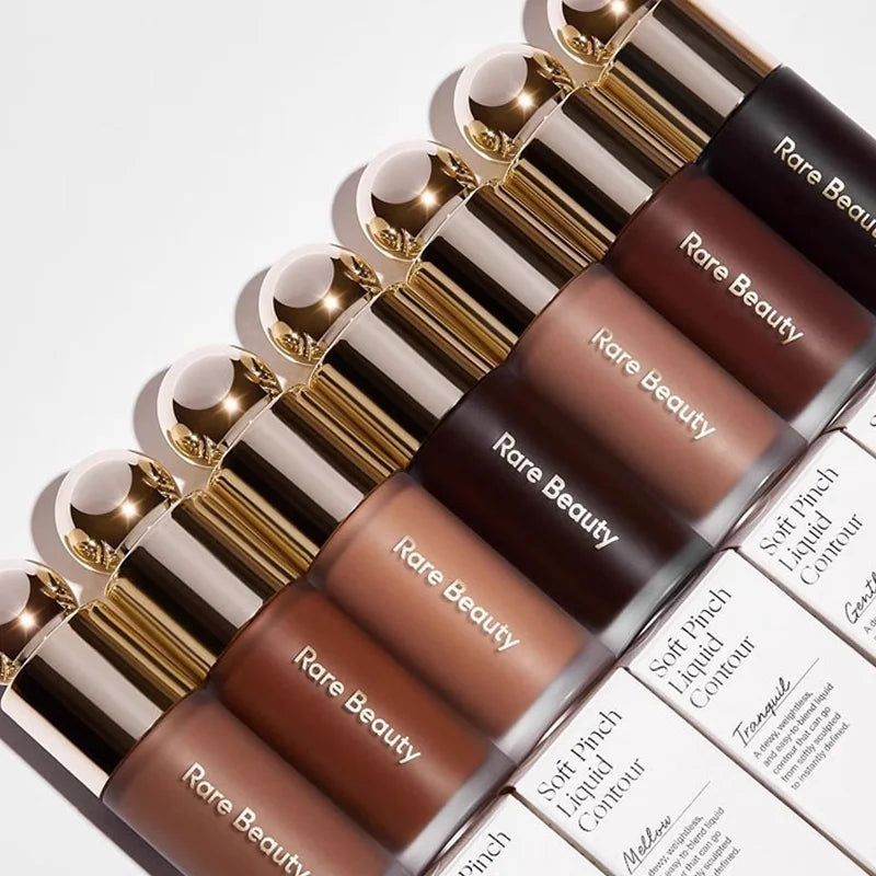 Palette Rare Beauty 7 Colori Soft Pinch: Illuminante, Contorno 3D, Bronzer, Illuminante Marrone Opaco per Creare Contorni del Viso