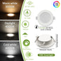 Faretto da incasso a LED da 2 pezzi AC120V 220V Faretto da incasso a soffitto rotondo 6000K Camera da letto interna per illuminazione domestica Lampada spot a LED