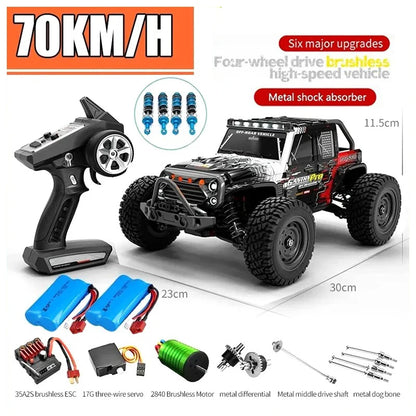 16103PRO 1:16 4WD Auto RC con LED 2.4G Auto telecomandate 70KM/H Drift ad alta velocità Monster Truck per bambini VS WLtoys 144001   Giocattoli