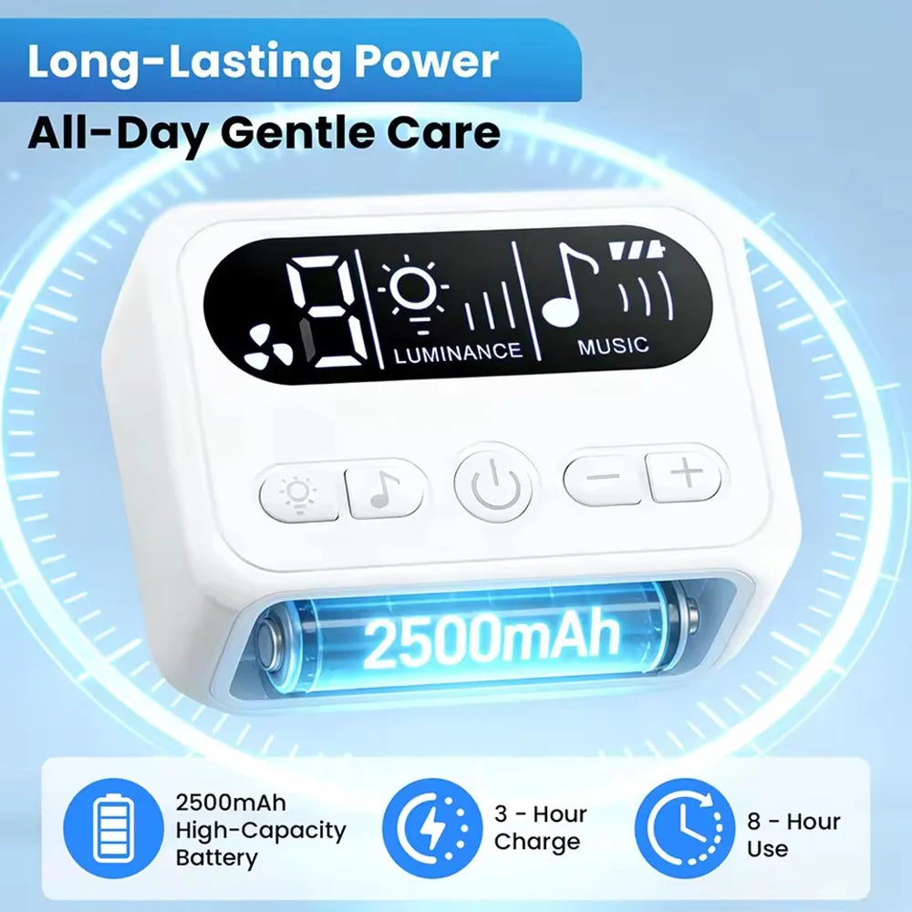 Aspiratore Nasale Elettrico per Neonati di Alta Qualità, Comodo Aspiratore per Muco con 3 Ugelli, Silenzioso, Display LCD e Musica Integrata