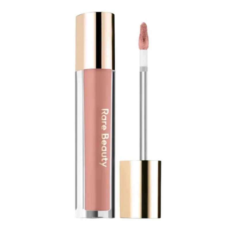 Balsamo per labbra multicolore in stick, blush liquido in polvere, linea di cosmetici Rare Beauty, Believe Happy Bliss, a lunga tenuta, facile da applicare, per un trucco impeccabile.