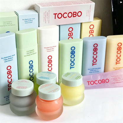 TOCOBO Sun Stick Collection Cotton Soft Waterproof Cooling Blue Green SPF50+ PA++++ Stick Solare Leggero Portatile per Applicazione Ripetuta