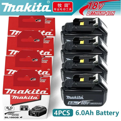 Batteria Originale Makita BL1850 18V 6Ah Compatibile con BL1830 BL1860 BL1850B - Batteria per Utensili a Batteria da 18 Volt