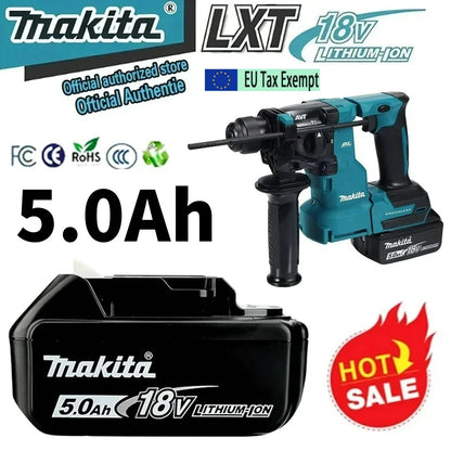 Batteria originale Makita 18V 5Ah, per batteria Makita 18V DHR183 BL1830B BL1850B BL1850 BL1840 BL1860 BL1815 Batteria al litio sostitutiva
