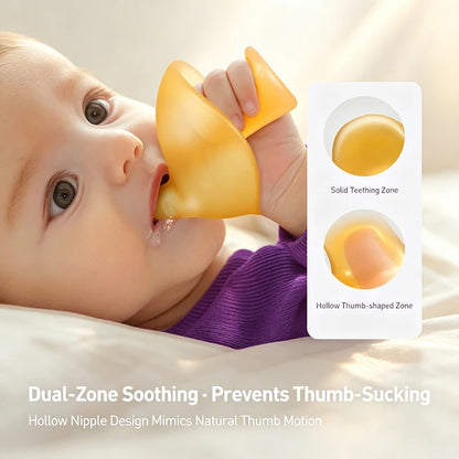 Avent BBL70154 Massaggiagengive per neonati in silicone liquido, giocattolo per la dentizione dei bambini, resistente al calore e facile da trasportare, bacchetta per la dentizione