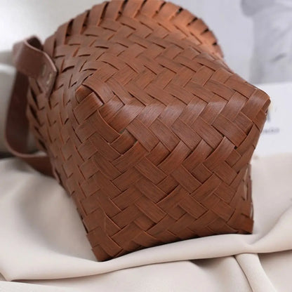 Cesto da parete in plastica, decorativo, intrecciato a mano, per conservare verdure e frutta, contenitore salvaspazio per uova e frutta.