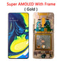 Display LCD Super AMOLED per Samsung A80 A805 A805F, gruppo digitalizzatore touchscreen con sensore di impronte digitali per Samsung A90 LCD