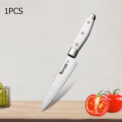 WXCOO Coltello da Sbucciatura da 5 Pollici, Utensile da Cucina per Frutta e Verdura, Coltello Multiuso in Acciaio Inossidabile per Frutta e Cucina