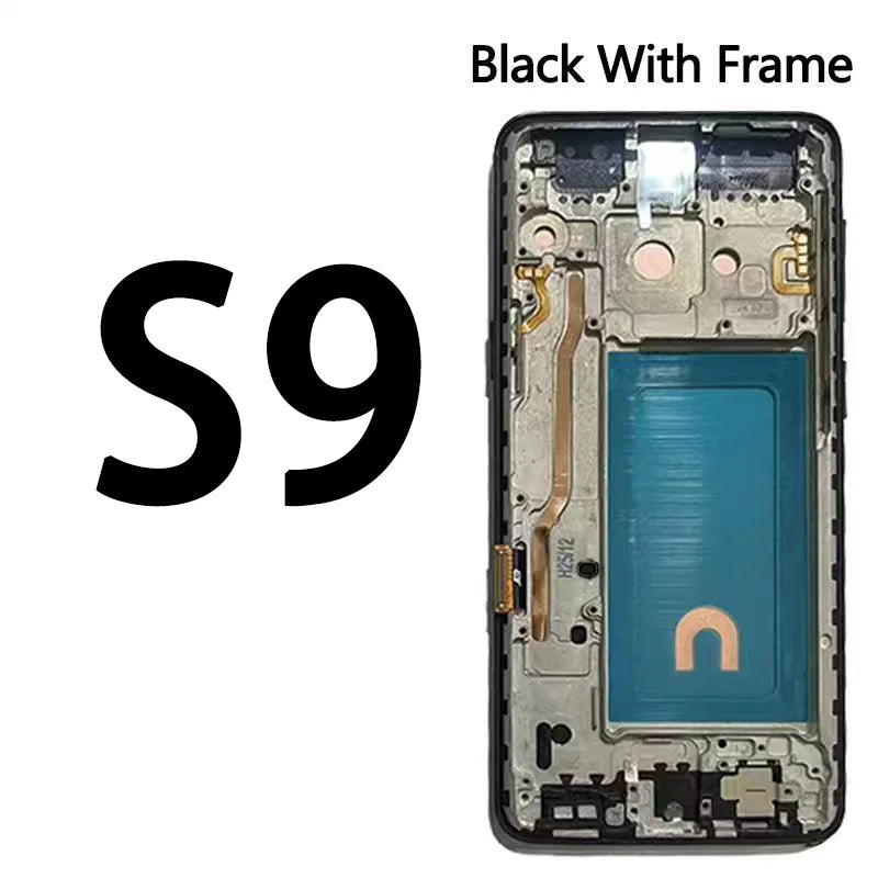Display LCD touchscreen con telaio per Samsung S8 G950 G950F SM-G950FD e Samsung S9 G960 SM-G960F, nuovo e testato al 100%.