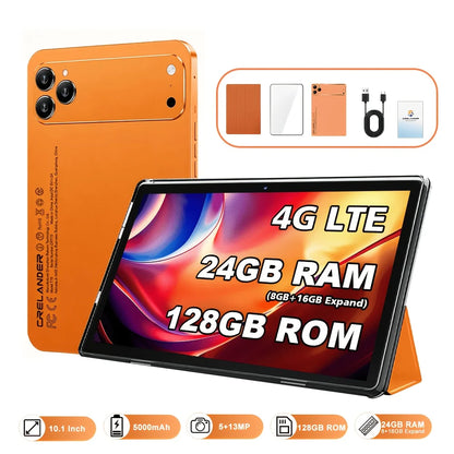 Koomdigi T70Pro Tablet Pc Android 13 10 Inch Tablet 1-Inch Tablet with 24Gb (8+16Gb) Ram and 128Gb Rom + Support 1280X800 Ips Screen Expansion, 4g Calling, 2 2-in-1 Tablet with 4g Support Complete Set with Keyboard