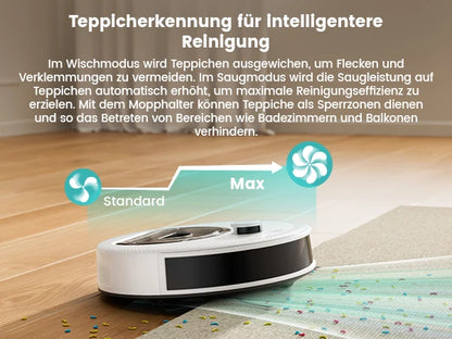 LEFANT M330 Pro M330S Robot aspirapolvere  con mappatura, navigazione dToF, sistema di prevenzione ostacoli PSD, aspirazione 5000Pa, Alexa/APP/WiFi