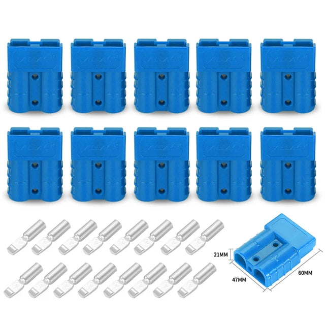 5/10 Pezzi Connettore Rapido 50A per Ricarica Batteria, Adattatore per Moto, Solare, Caravan, Accessori