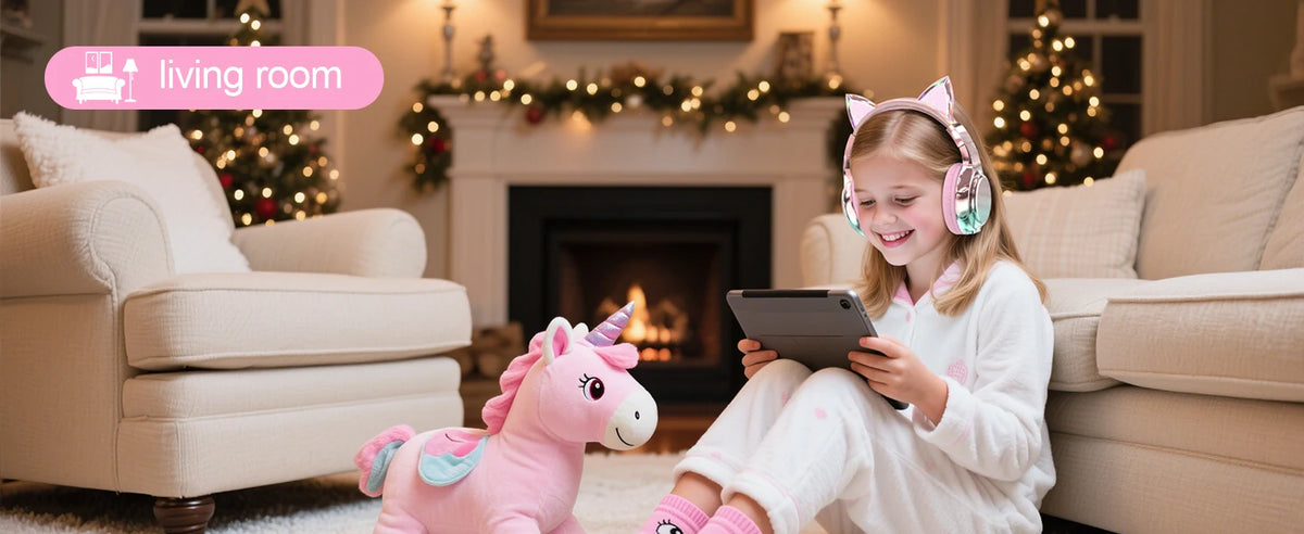 Cuffie wireless a forma di orecchie di gatto per ragazze e bambini, cuffie Bluetooth con volume sicuro 74/85/94dB, cuffie pieghevoli per bambini, ideali per i viaggi