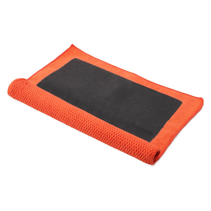 SPTA 1Pc Asciugamano da barra in argilla arancione Panno per dettagli automatici Guanto per autolavaggio in microfibra Argilla 30 cm * 30 cm