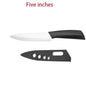 Coltello in ceramica da 3/4/5 pollici resistente all'ossidazione e senza ruggine, con custodia, portatile, per la preparazione di alimenti per neonati e bambini.