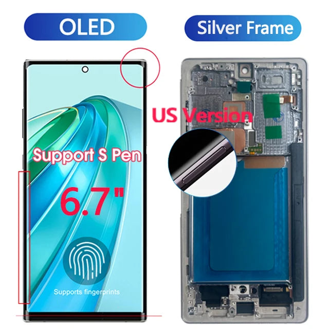 NUOVO Display AMOLED Per Samsung Galaxy S25 Ultra 5G Display LCD Touch Screen Digitizer Assembly Per Samsung S25 Ultra Display