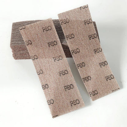 Foglio abrasivo a rete rettangolare autoadesivo 70x198mm per levigatura a secco, carta vetrata per stucco automobilistico, compatibile con Mirka