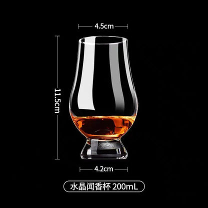Bicchiere da whisky in cristallo con coperchio, in vetro trasparente, stile europeo, colore puro, accessori per bevande