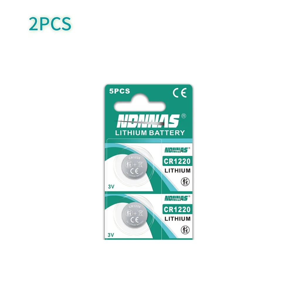 Nuove batterie CR1220 ad alta capacità da 2-50 pezzi - Batteria al litio 1220 a bottone da 3 V per orologi dispositivi sanitari Calcolatrice ecc.