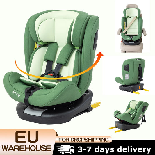 Seggiolino auto per bambini 360 con ISOFIX 40-150 cm (Gruppo 0-12 anni, 0-36 kg) taglia i, ADAC, neonato Semplice seggiolino portatile rimovibile