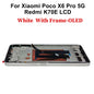 Display OLED per Xiaomi Poco X6, schermo LCD con digitalizzatore touch per Redmi Note 13 Pro 5G, modello 23122PCD1G, assemblaggio per Poco X6 Pro, display LCD K70E.