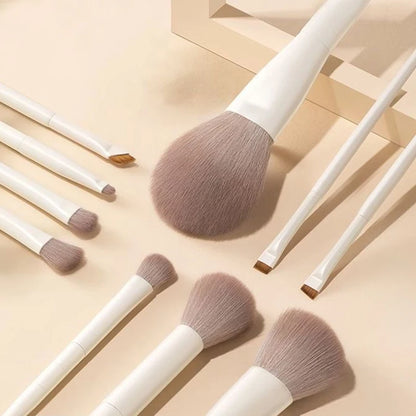 Set di 5-12 Pennelli Professionali per Trucco, Pennelli per Ombretto, Eyeliner, Contouring, Fondotinta e Sfumatura, Strumenti Cosmetici per la Bellezza del Viso Femminile