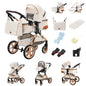Passeggino 3 in 1 Passeggino multifunzionale Facile da viaggio pieghevole Seggiolino di sicurezza per carrozzina portatile Standard UE Spedizione gratuita